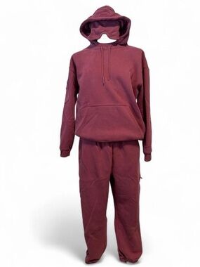 Comfrt Airplane Mode Hoodie and Sweatpants Set XL in Berry